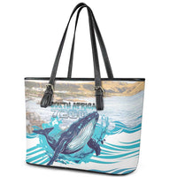 South Africa Whale Leather Tote Bag Hermanus Fest - Wonder Print Shop