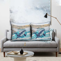 South Africa Whale Pillow Cover Hermanus Fest - Wonder Print Shop