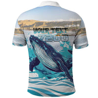 Personalized South Africa Whale Polo Shirt Hermanus Fest - Wonder Print Shop