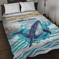 South Africa Whale Quilt Bed Set Hermanus Fest - Wonder Print Shop
