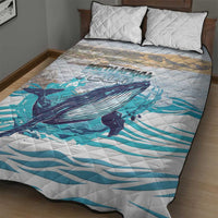 South Africa Whale Quilt Bed Set Hermanus Fest - Wonder Print Shop