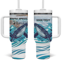 Personalized South Africa Whale Tumbler With Handle Hermanus Fest - Wonder Print Shop