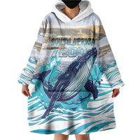 Personalized South Africa Whale Wearable Blanket Hoodie Hermanus Fest - Wonder Print Shop