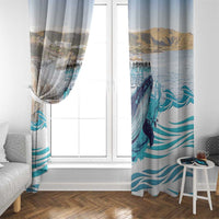 South Africa Whale Window Curtain Hermanus Fest - Wonder Print Shop