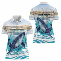 Personalized South Africa Whale Women Polo Shirt Hermanus Fest - Wonder Print Shop