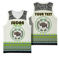 Personalized Sudan 1956-1970 Basketball Jersey With African Pattern - Wonder Print Shop