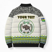 Personalized Sudan 1956-1970 Bomber Puffer Jacket With African Pattern - Wonder Print Shop