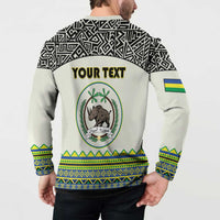 Personalized Sudan 1956-1970 Button Sweatshirt With African Pattern - Wonder Print Shop