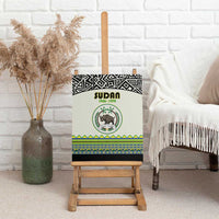 Sudan 1956-1970 Canvas Wall Art With African Pattern - Wonder Print Shop