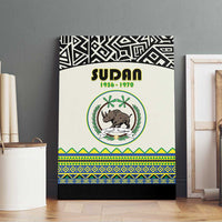 Sudan 1956-1970 Canvas Wall Art With African Pattern - Wonder Print Shop