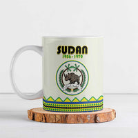 Personalized Sudan 1956-1970 Ceramic Mug With African Pattern - Wonder Print Shop