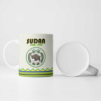 Personalized Sudan 1956-1970 Ceramic Mug With African Pattern - Wonder Print Shop