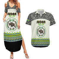 Personalized Sudan 1956-1970 Couples Matching Summer Maxi Dress and Hawaiian Shirt With African Pattern - Wonder Print Shop