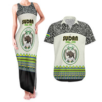 Personalized Sudan 1956-1970 Couples Matching Tank Maxi Dress and Hawaiian Shirt With African Pattern - Wonder Print Shop