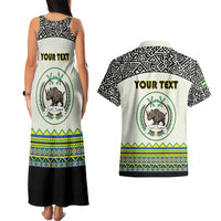 Personalized Sudan 1956-1970 Couples Matching Tank Maxi Dress and Hawaiian Shirt With African Pattern - Wonder Print Shop