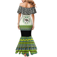Personalized Sudan 1956-1970 Family Matching Mermaid Dress and Hawaiian Shirt With African Pattern - Wonder Print Shop