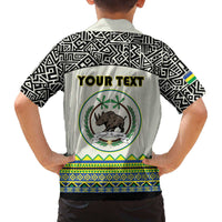 Personalized Sudan 1956-1970 Family Matching Off The Shoulder Long Sleeve Dress and Hawaiian Shirt With African Pattern - Wonder Print Shop