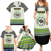 Personalized Sudan 1956-1970 Family Matching Summer Maxi Dress and Hawaiian Shirt With African Pattern - Wonder Print Shop