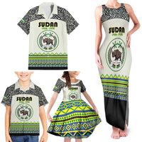 Personalized Sudan 1956-1970 Family Matching Tank Maxi Dress and Hawaiian Shirt With African Pattern - Wonder Print Shop