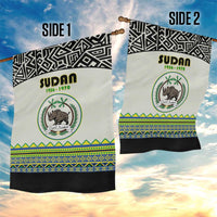 Sudan 1956-1970 Garden Flag With African Pattern - Wonder Print Shop