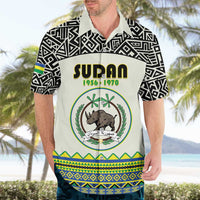 Personalized Sudan 1956-1970 Hawaiian Shirt With African Pattern - Wonder Print Shop