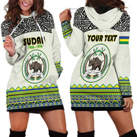 Personalized Sudan 1956-1970 Hoodie Dress With African Pattern - Wonder Print Shop