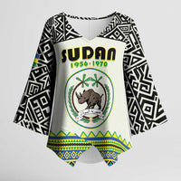 Personalized Sudan 1956-1970 Kimono Sleeve Blouse With African Pattern - Wonder Print Shop