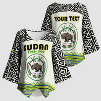 Personalized Sudan 1956-1970 Kimono Sleeve Blouse With African Pattern - Wonder Print Shop
