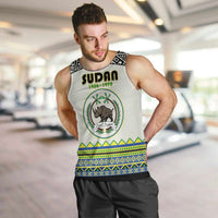 Personalized Sudan 1956-1970 Men Tank Top With African Pattern - Wonder Print Shop