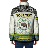 Personalized Sudan 1956-1970 Padded Jacket With African Pattern - Wonder Print Shop