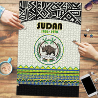 Sudan 1956-1970 Puzzle With African Pattern - Wonder Print Shop