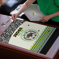 Sudan 1956-1970 Puzzle With African Pattern - Wonder Print Shop