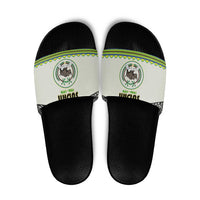 Sudan 1956-1970 Slide Sandals With African Pattern - Wonder Print Shop