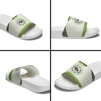 Sudan 1956-1970 Slide Sandals With African Pattern - Wonder Print Shop