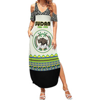 Personalized Sudan 1956-1970 Summer Maxi Dress With African Pattern - Wonder Print Shop