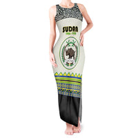 Personalized Sudan 1956-1970 Tank Maxi Dress With African Pattern - Wonder Print Shop