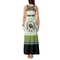 Personalized Sudan 1956-1970 Tank Maxi Dress With African Pattern - Wonder Print Shop