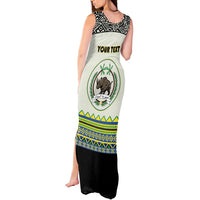 Personalized Sudan 1956-1970 Tank Maxi Dress With African Pattern - Wonder Print Shop