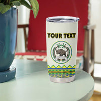 Personalized Sudan 1956-1970 Tumbler Cup With African Pattern - Wonder Print Shop