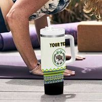 Personalized Sudan 1956-1970 Tumbler With Handle With African Pattern - Wonder Print Shop