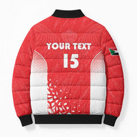Custom Sudan Football Bomber Puffer Jacket Come On Falcons of Jediane - Wonder Print Shop