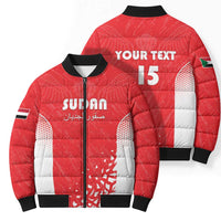 Custom Sudan Football Bomber Puffer Jacket Come On Falcons of Jediane - Wonder Print Shop