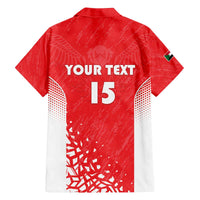 Custom Sudan Football Family Matching Off The Shoulder Long Sleeve Dress and Hawaiian Shirt Come On Falcons of Jediane - Wonder Print Shop