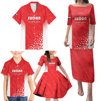 Custom Sudan Football Family Matching Puletasi and Hawaiian Shirt Come On Falcons of Jediane - Wonder Print Shop
