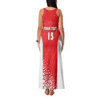 Custom Sudan Football Family Matching Tank Maxi Dress and Hawaiian Shirt Come On Falcons of Jediane - Wonder Print Shop