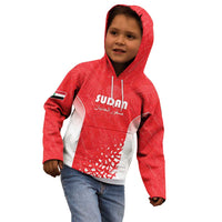 Custom Sudan Football Kid Hoodie Come On Falcons of Jediane - Wonder Print Shop
