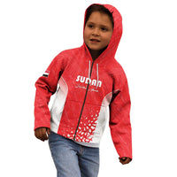 Custom Sudan Football Kid Hoodie Come On Falcons of Jediane - Wonder Print Shop