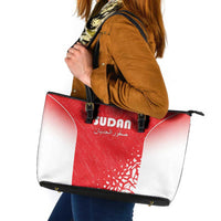 Sudan Football Leather Tote Bag Come On Falcons of Jediane - Wonder Print Shop