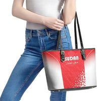 Sudan Football Leather Tote Bag Come On Falcons of Jediane - Wonder Print Shop