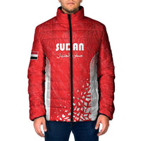 Custom Sudan Football Padded Jacket Come On Falcons of Jediane - Wonder Print Shop